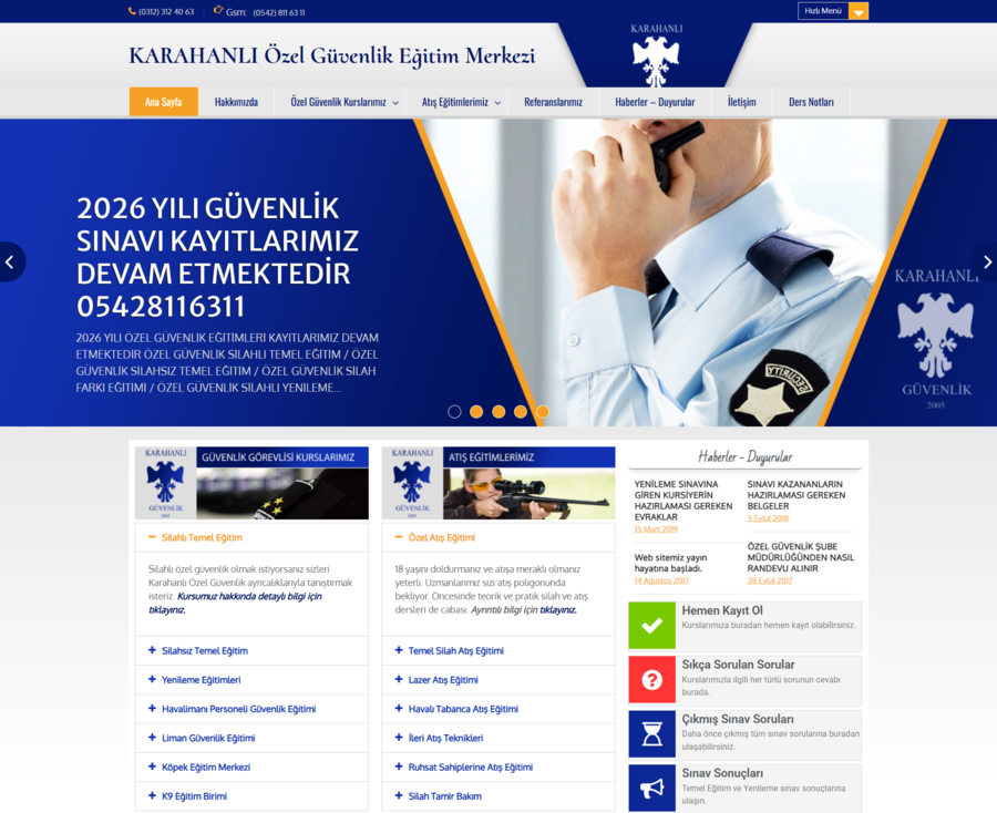 Karahanlı Özel Güvenlik - Kurumsal Güvenlik Şirketi Web Tasarımı